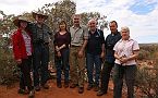 32-Great Victoria Desert Convoy at the summit of Voakes Hill